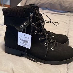 St John’s Bay Suede Combat boots